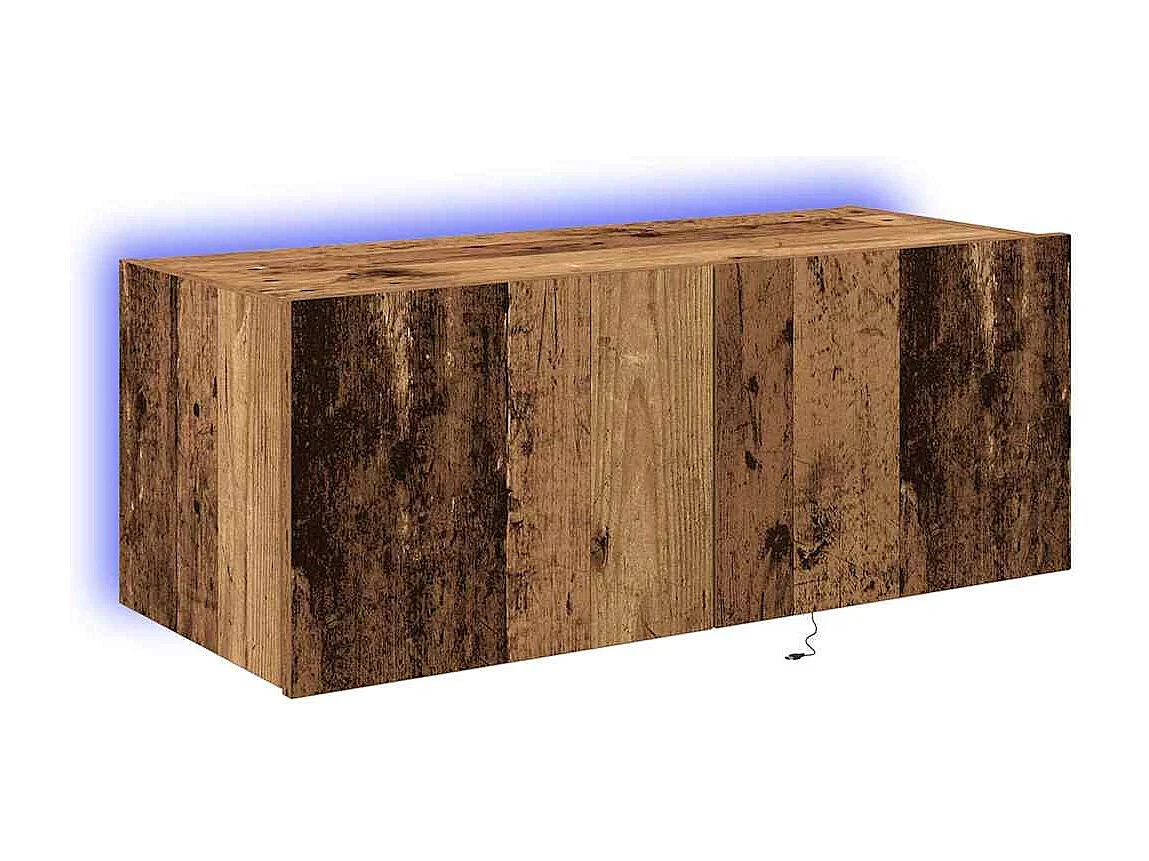 Meuble TV mural Bois ancien 80 x 35 x 31 cm Bois d'ingénierie
