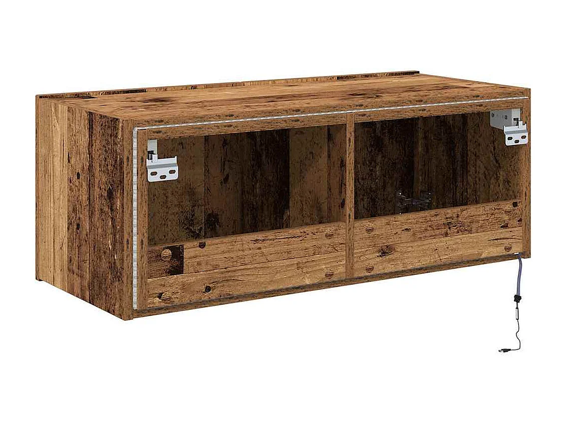 Meuble TV mural Bois ancien 80 x 35 x 31 cm Bois d'ingénierie