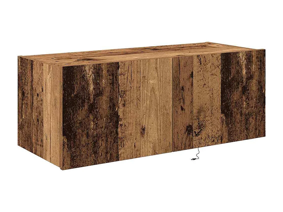 Meuble TV mural Bois ancien 80 x 35 x 31 cm Bois d'ingénierie