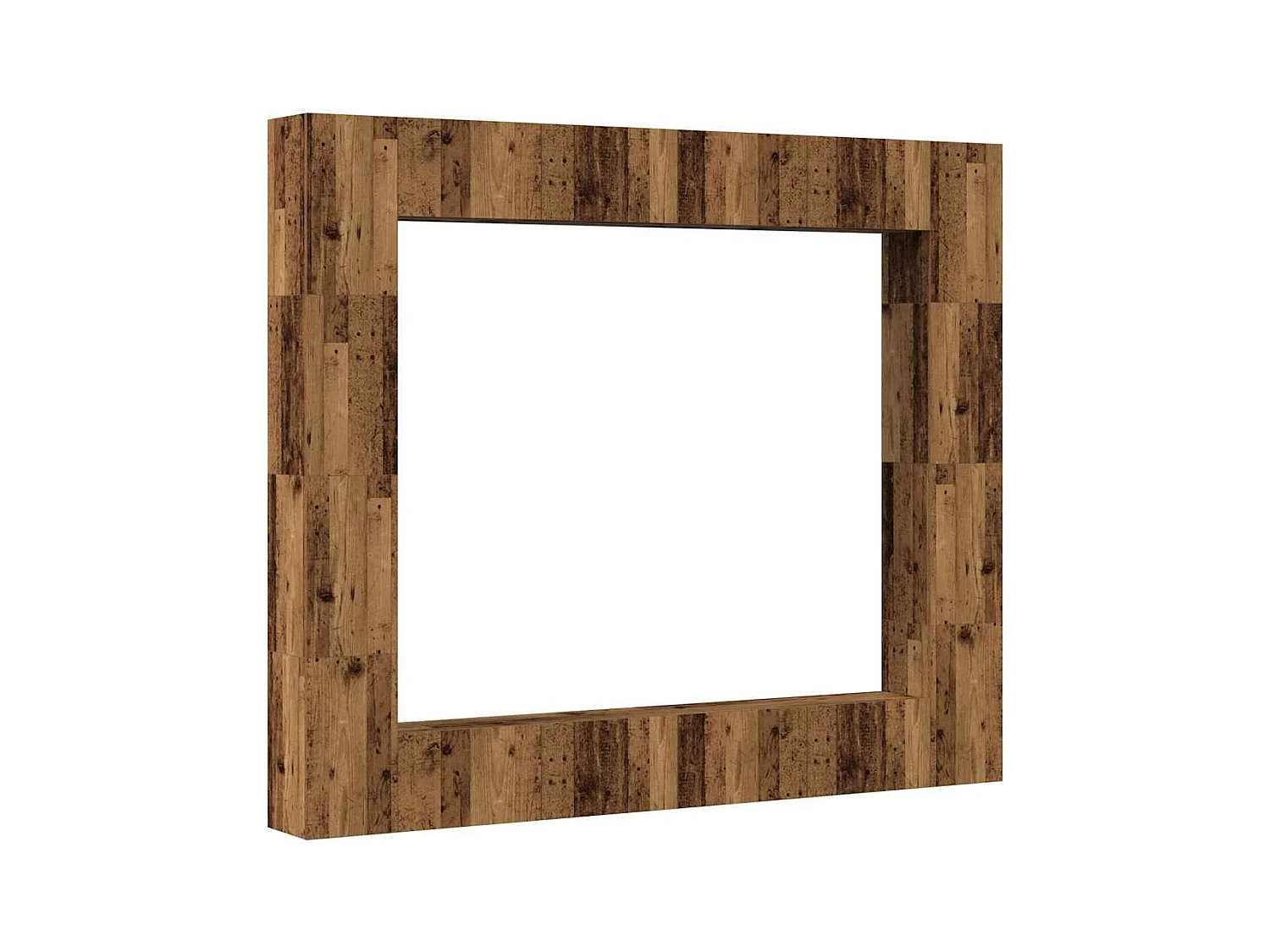 Ensemble de meuble TV mural 8 pièces vieux bois bois d'ingénierie