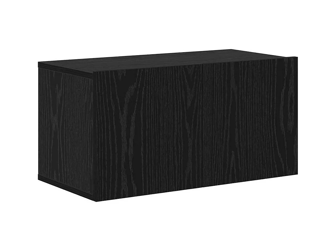 Ensemble meuble TV 4 pièces Chêne noir 80 x 30 x 30 cm