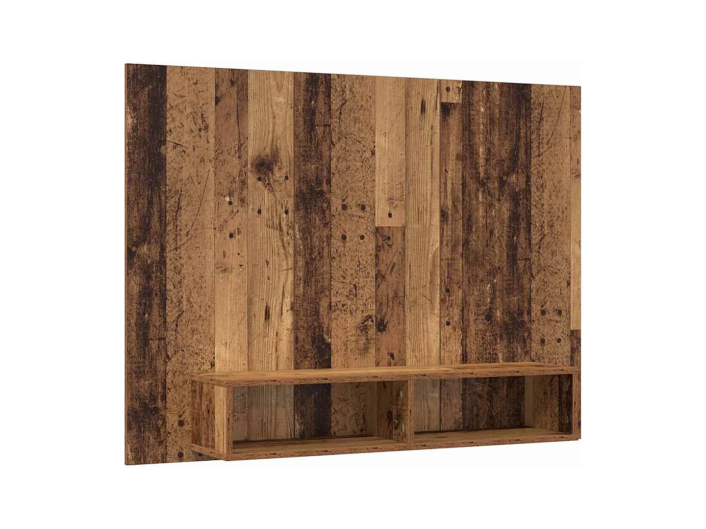 Meuble TV mural Bois ancien 120 x 23.5 x 90 cm