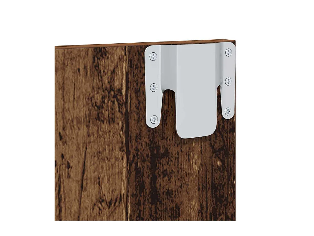 Meuble TV mural Bois ancien 120 x 23.5 x 90 cm