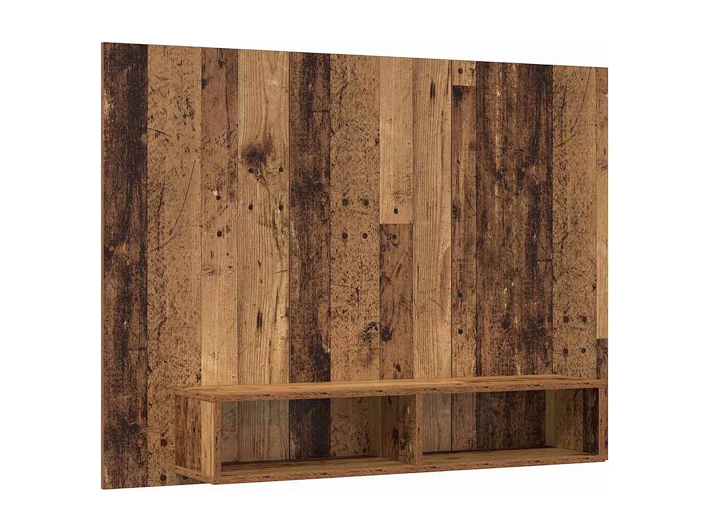 Meuble TV mural Bois ancien 120 x 23.5 x 90 cm