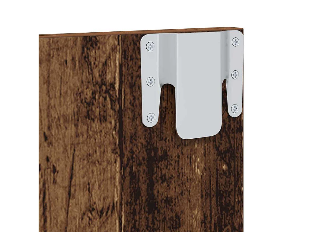 Meuble TV mural Bois ancien 120 x 23.5 x 90 cm