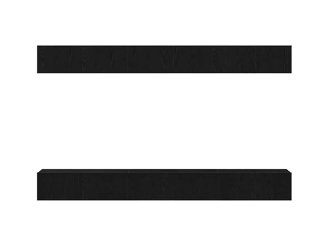 Ensemble meuble TV 6 pièces Chêne noir 100 x 30 x 30 cm