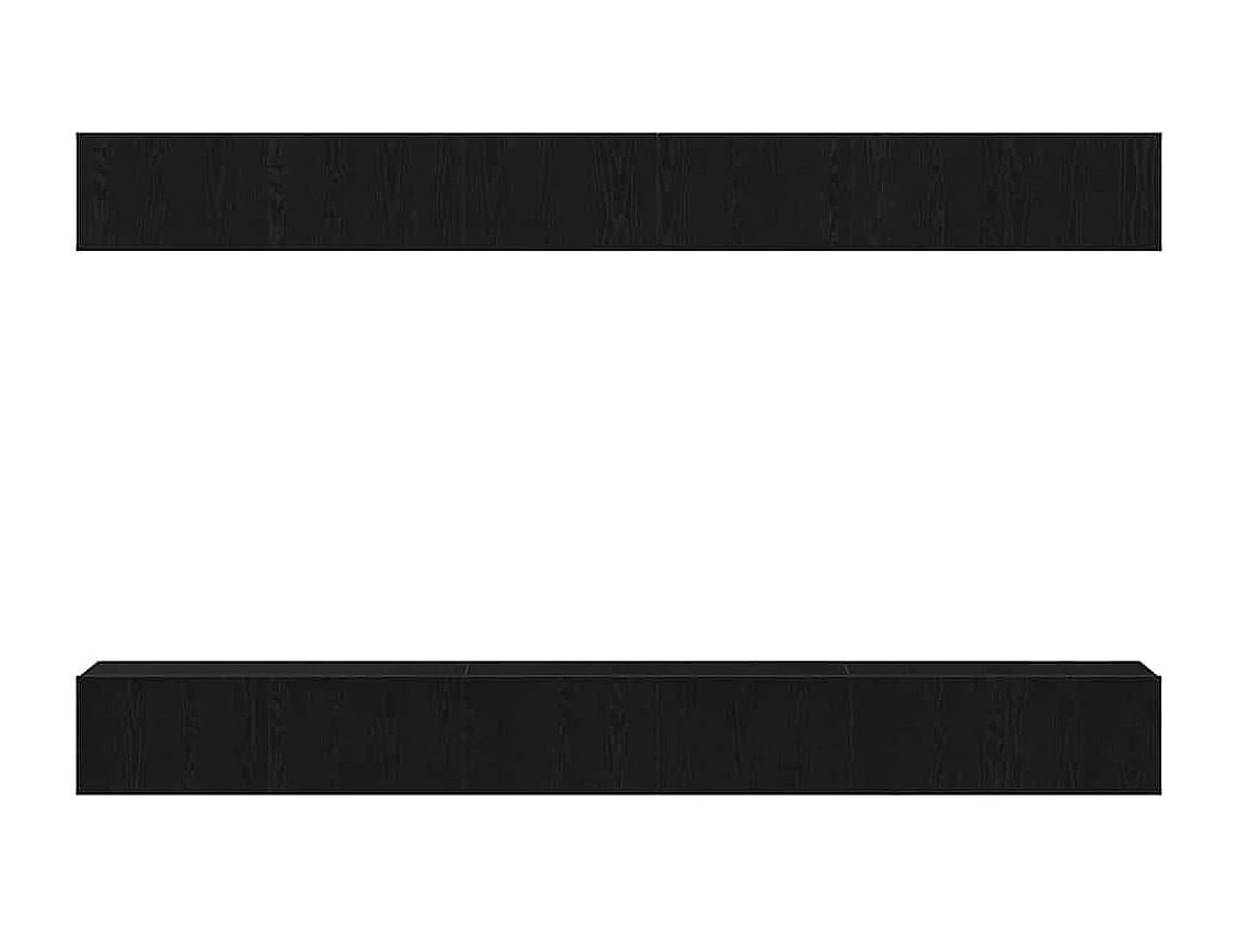 Ensemble meuble TV 6 pièces Chêne noir 100 x 30 x 30 cm