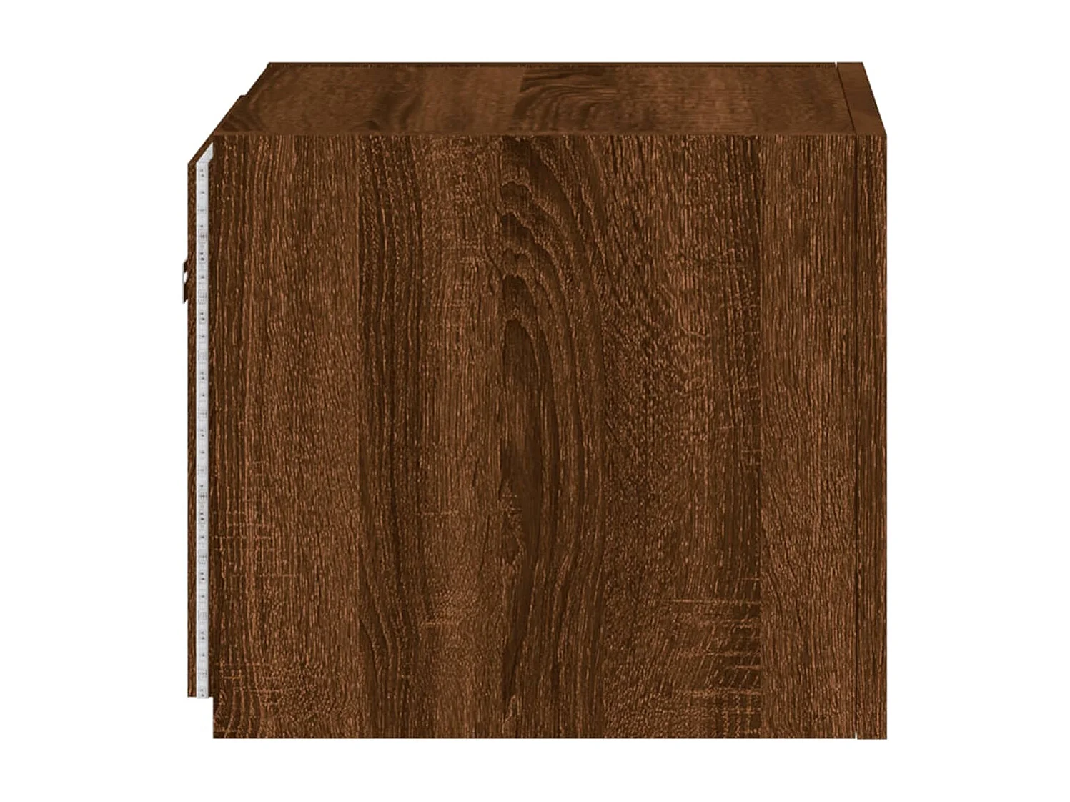 Meuble TV mural avec lumières LED chêne marron 30,5x35x30 cm