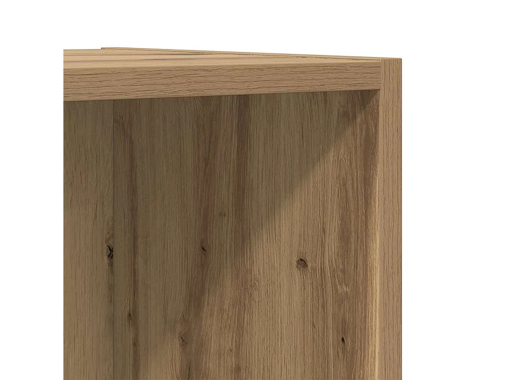 Meubles TV muraux 2 pièces chêne artisanal 37 x 37 x 107 cm