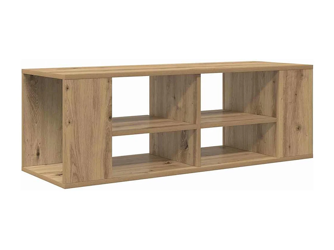 Meuble TV mural Montage mural chêne artisanal 102 x 35 x 35 cm