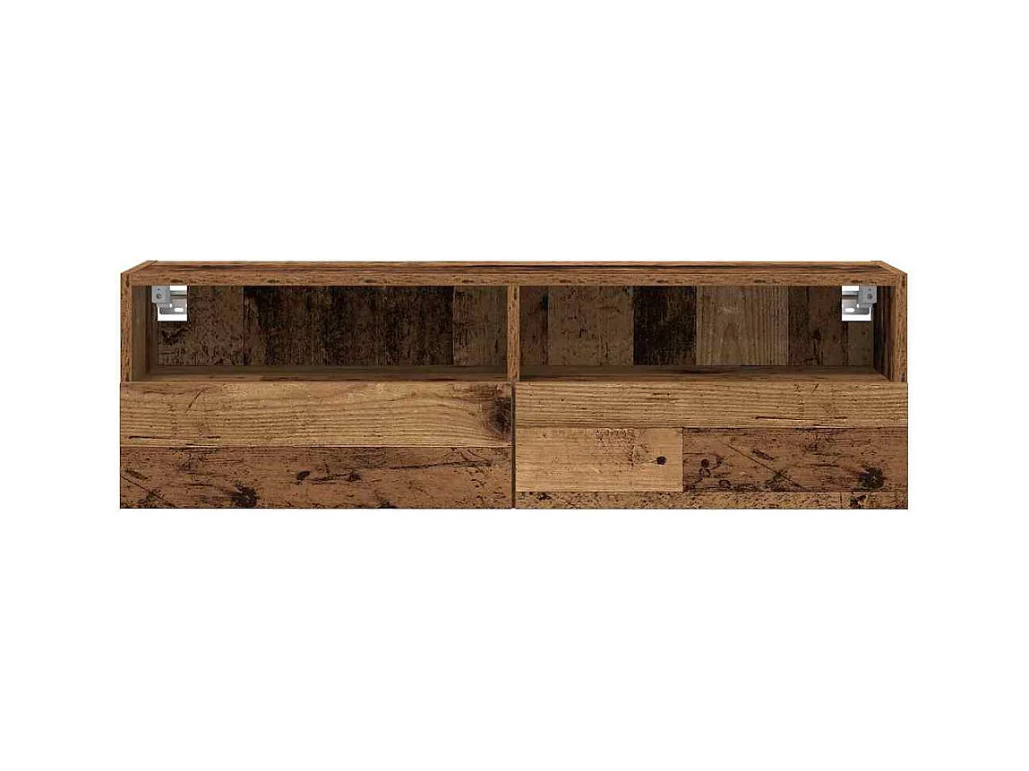 Meuble TV mural Bois ancien 100 x 30 x 30 cm Bois d'ingénierie