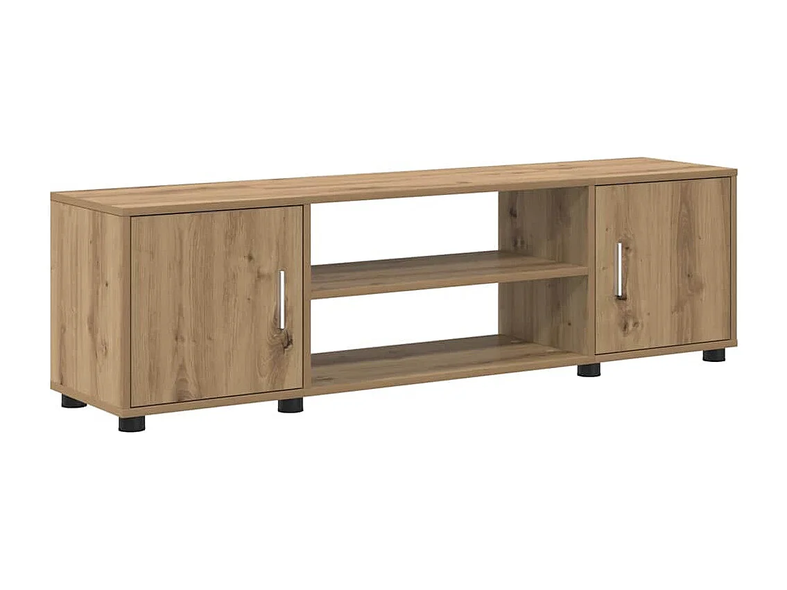 Ensemble de meuble TV 4 pièces 4 pièces chêne artisanal