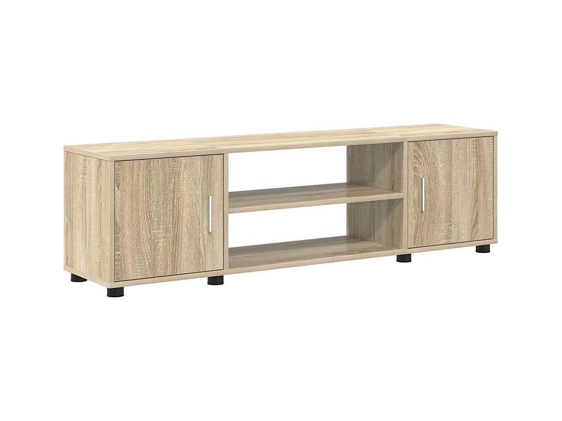 Ensemble de meuble TV 4 pièces Montage mural 4 pièces Chêne sonoma