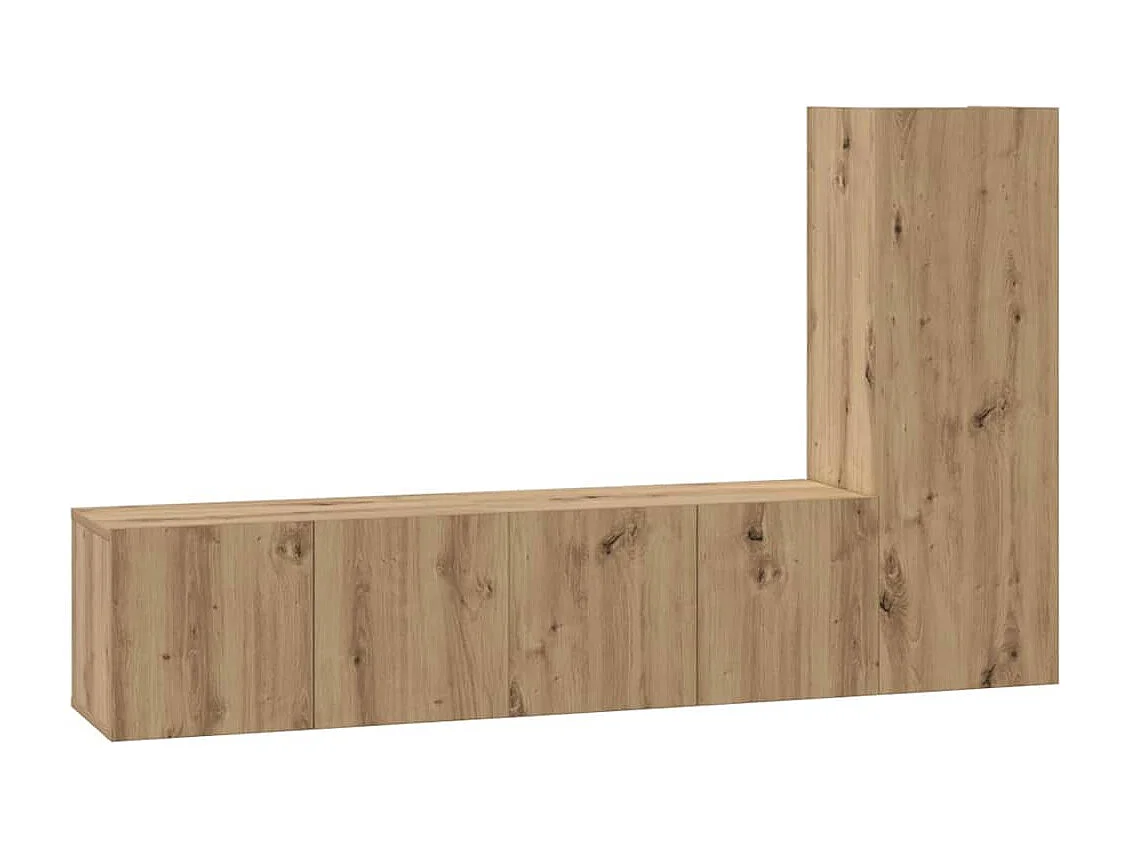 Ensemble meuble TV 3 pièces chêne artisanal 60 x 30 x 30 cm