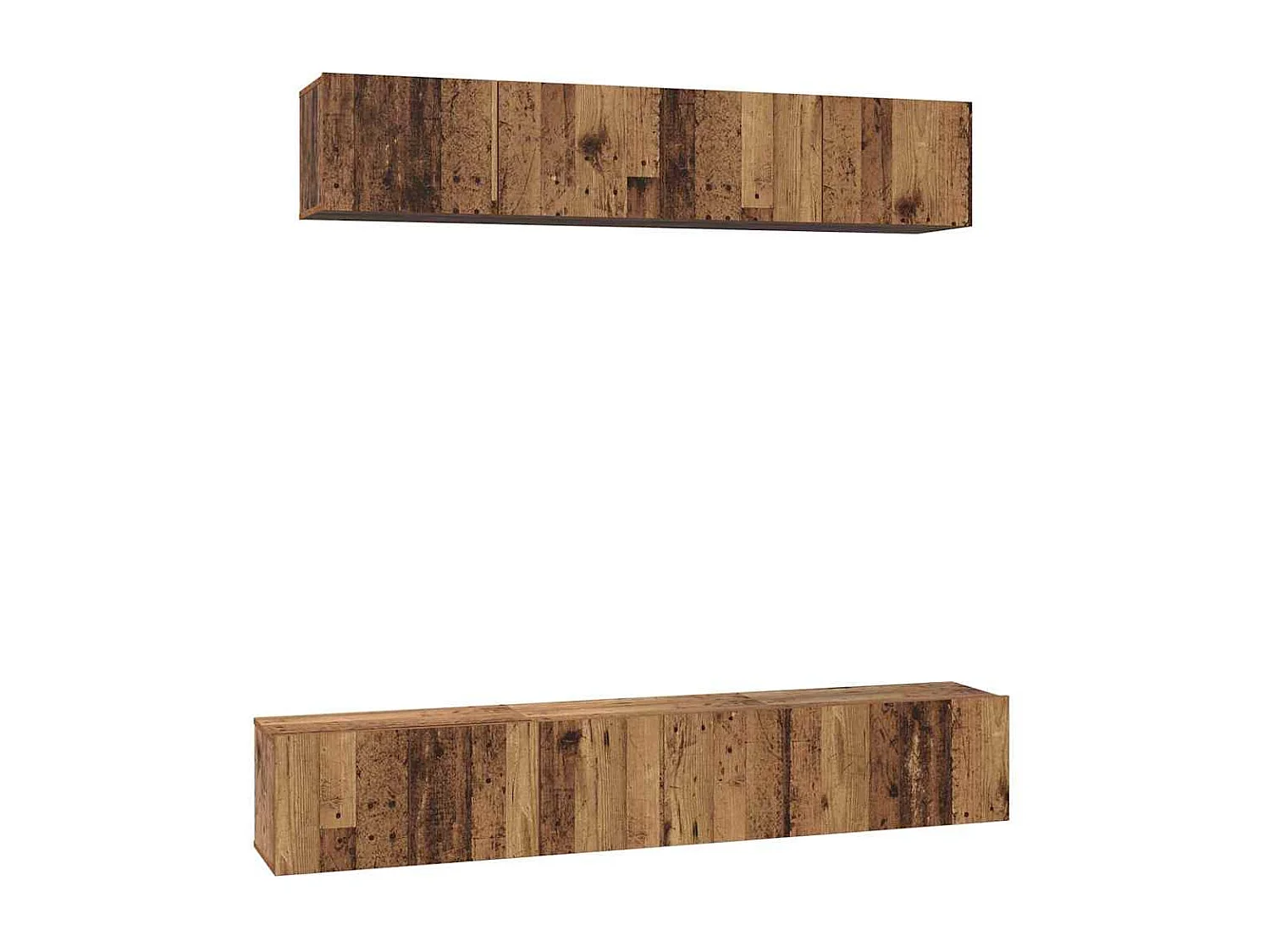 Ensemble meuble TV 5 pièces Bois ancien 100 x 30 x 30 cm