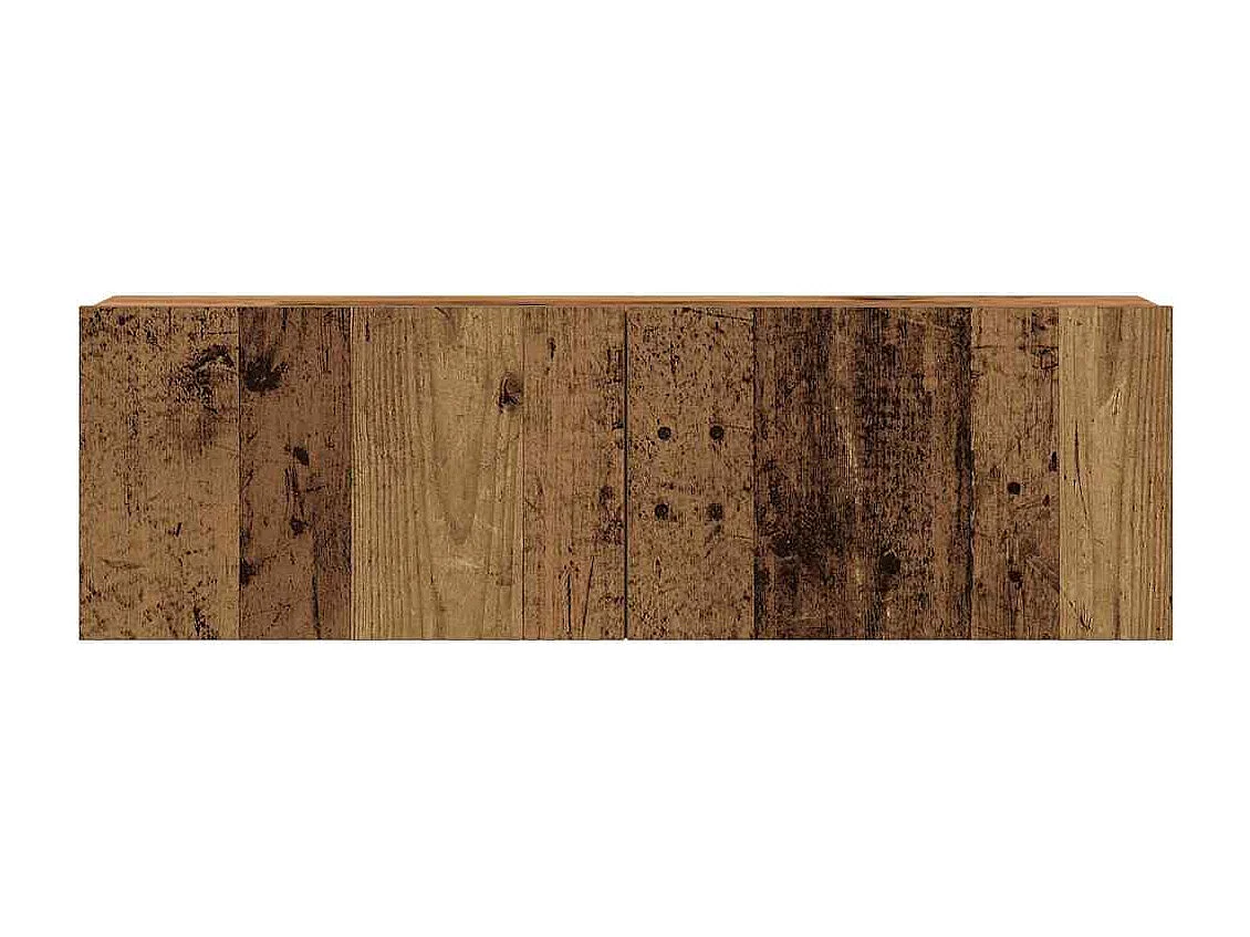 Meubles TV muraux 6 pièces vieux bois bois d'ingénierie