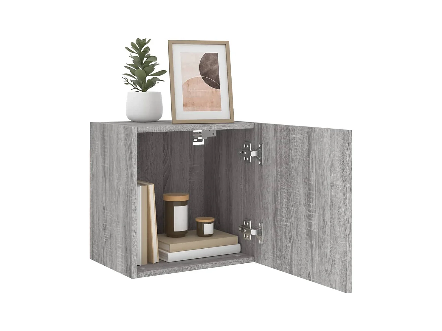 Meuble TV mural sonoma gris 40,5x30x40 cm bois d'ingénierie