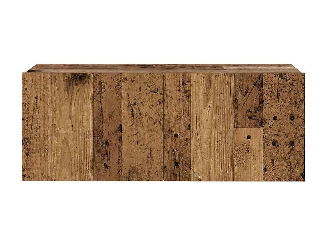 Muebles de TV de pared 3 uds madera vieja madera de ingeniería