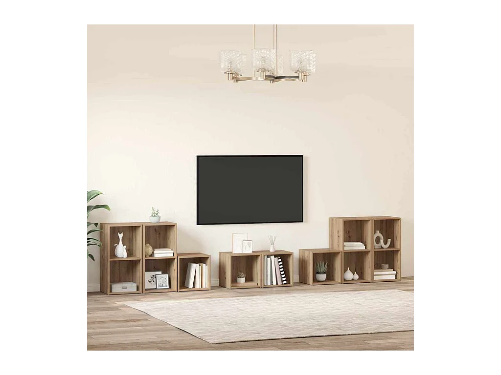 Ensemble de meubles TV 8 pièces Chêne artisanal 37 x 35 x 72 cm