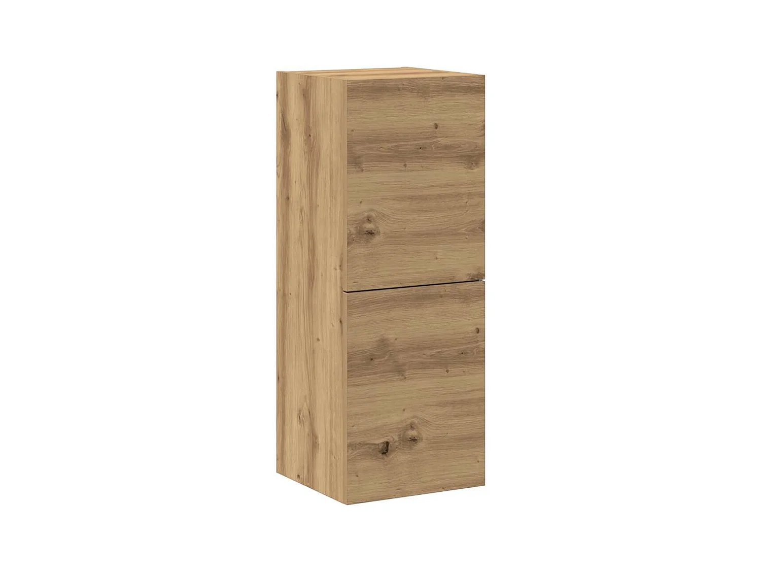 Ensemble de meuble TV mural 4 pièces chêne artisanal