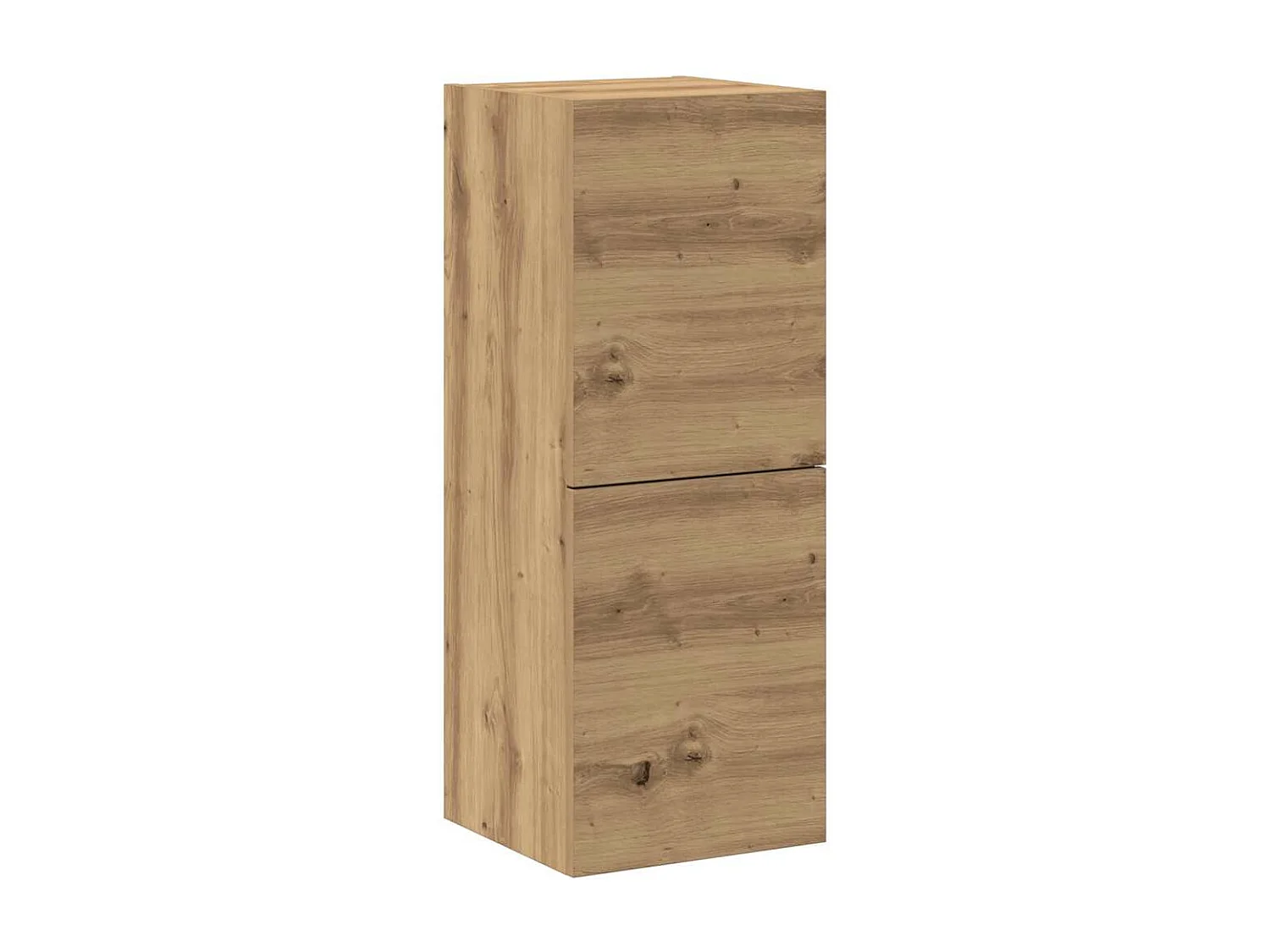 Ensemble de meuble TV mural 4 pièces chêne artisanal