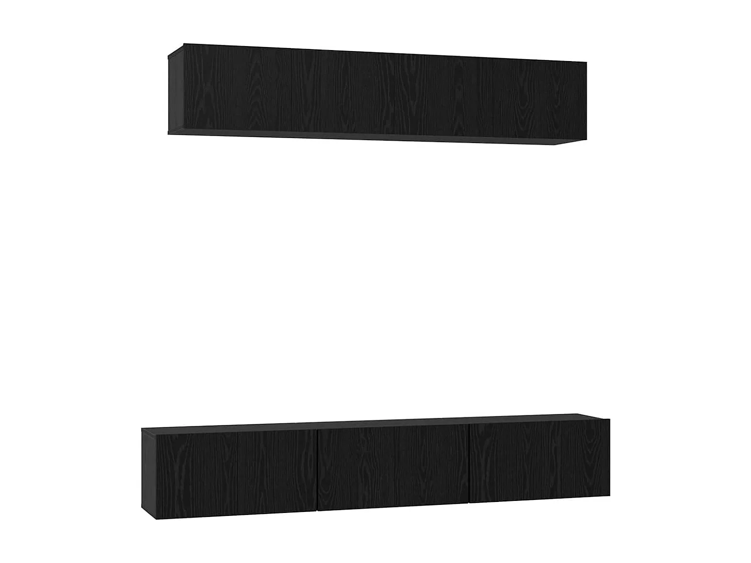 Ensemble meuble TV 5 pièces Chêne noir Moyen 80 x 30 x 30.5 cm