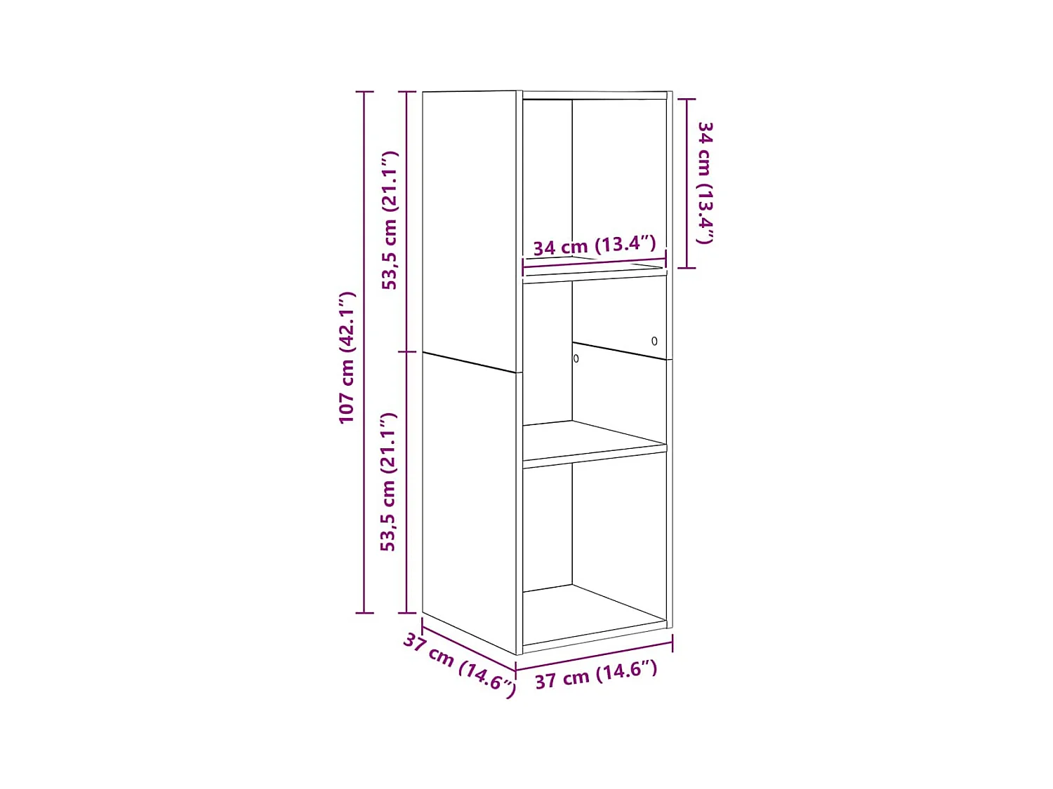 Ensemble de meubles TV 3 pièces chêne artisanal 37 x 37 x 142.5 cm