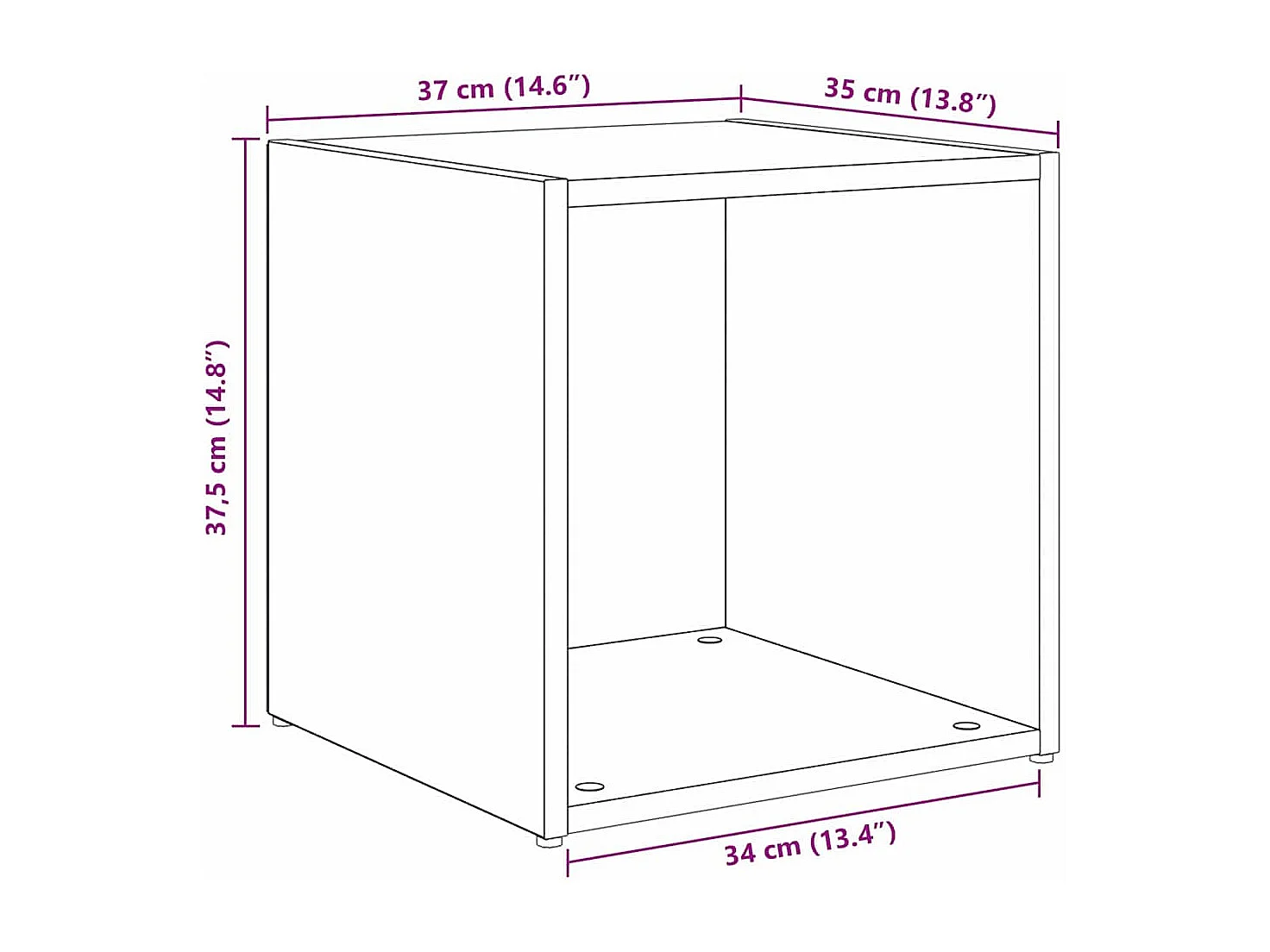 Ensemble de meubles TV 6 pièces Chêne artisanal 37 x 35 x 72 cm
