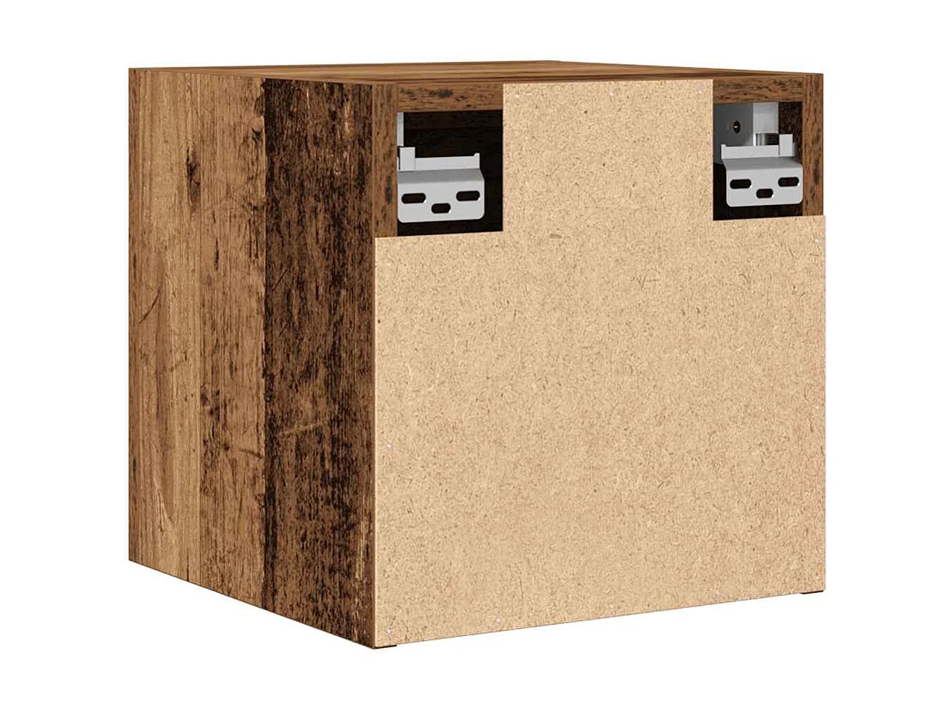 Meuble TV mural vieux bois 30,5x30x30 cm