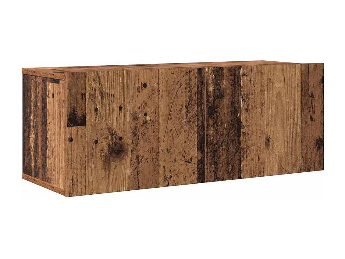 Ensemble meuble TV 4 pièces Bois ancien 80 x 30 x 30 cm