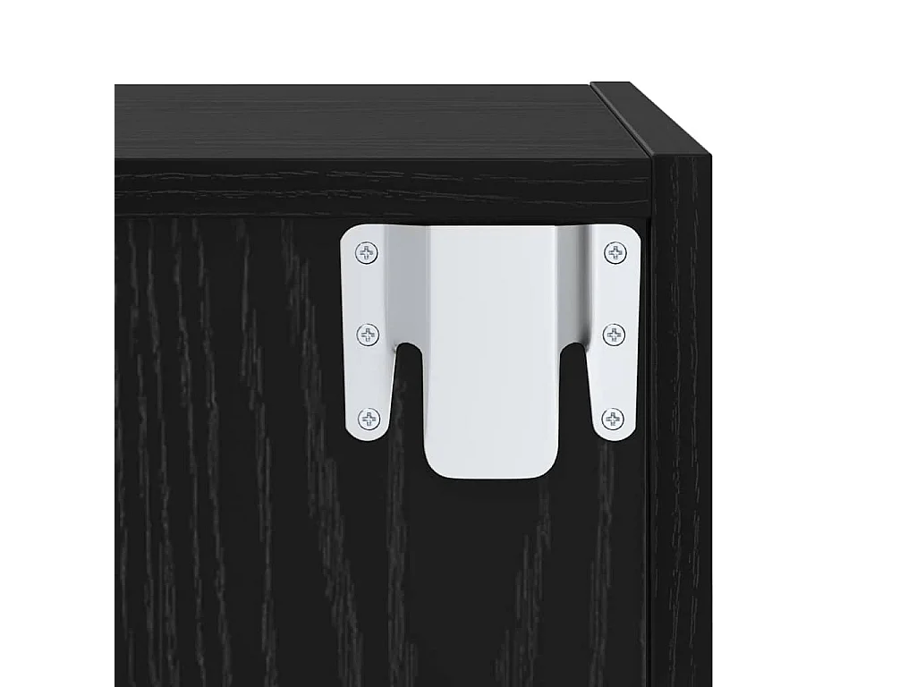 Ensemble de meubles TV 3 pièces Chêne noir 37 x 37 x 142.5 cm