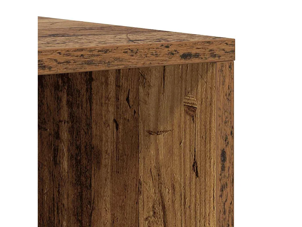 Conjunto de móvel de TV 2 peças Madeira antiga 72 x 35 x 36.5 cm