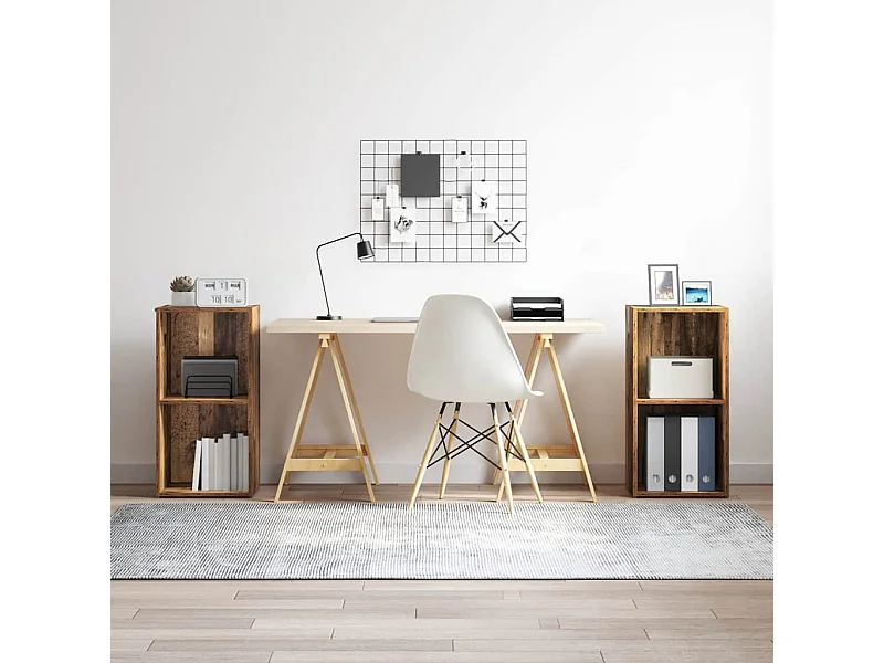 Tv-meubelset 2 pcs Oud hout 72 x 35 x 36.5 cm Bewerkt hout