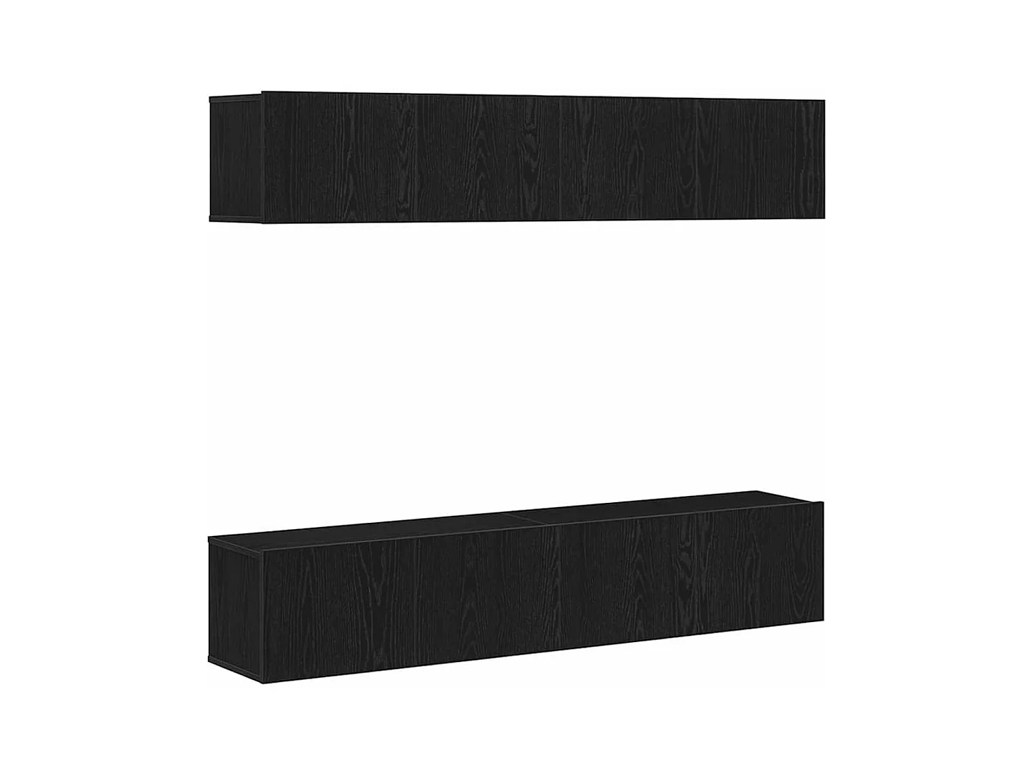 Ensemble meuble TV 4 pièces Chêne noir 80 x 30 x 30 cm