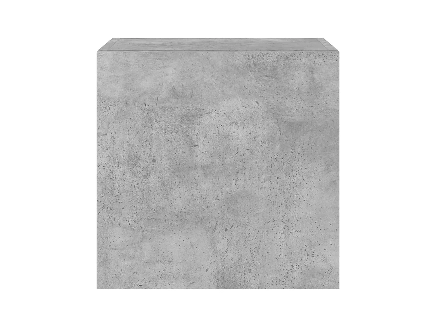 Meuble TV mural avec lumières LED gris béton 40,5x35x40 cm