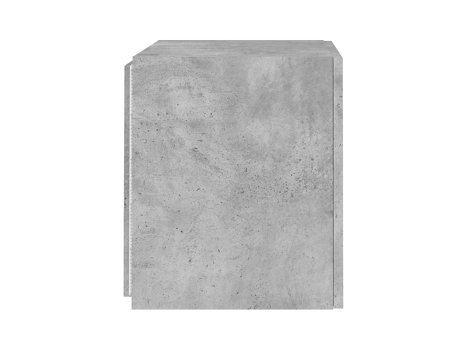 Meuble TV mural avec lumières LED gris béton 40,5x35x40 cm