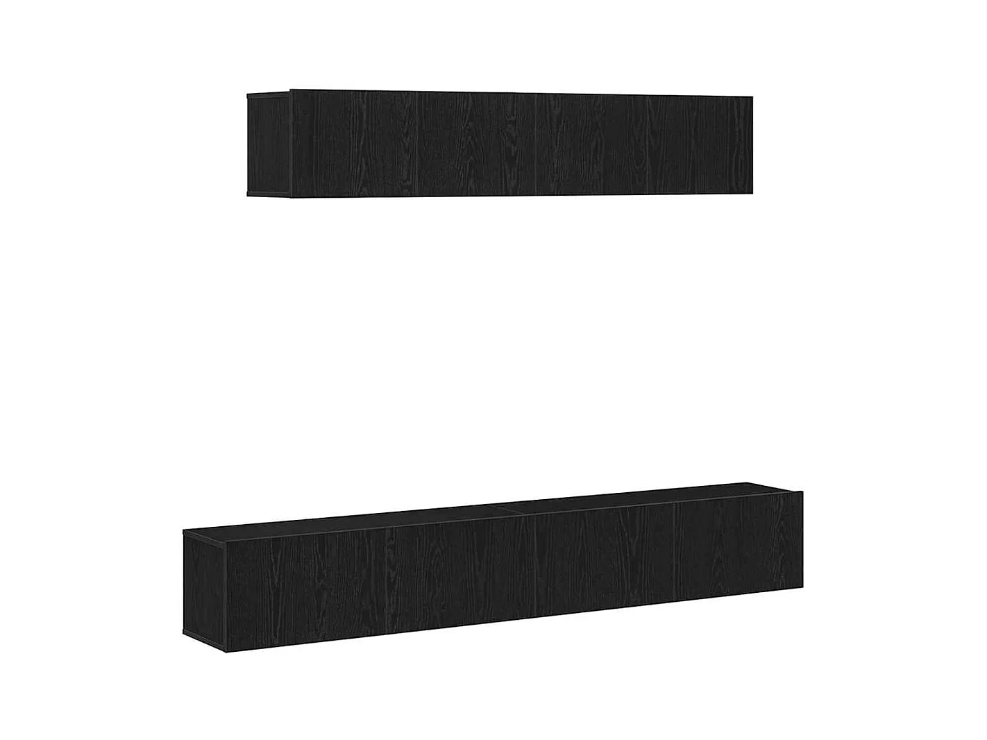 Ensemble meuble TV 4 pièces Chêne noir 100 x 30 x 30 cm
