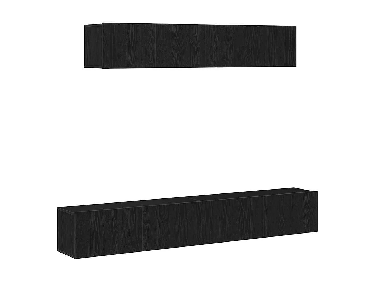 Ensemble meuble TV 4 pièces Chêne noir 100 x 30 x 30 cm