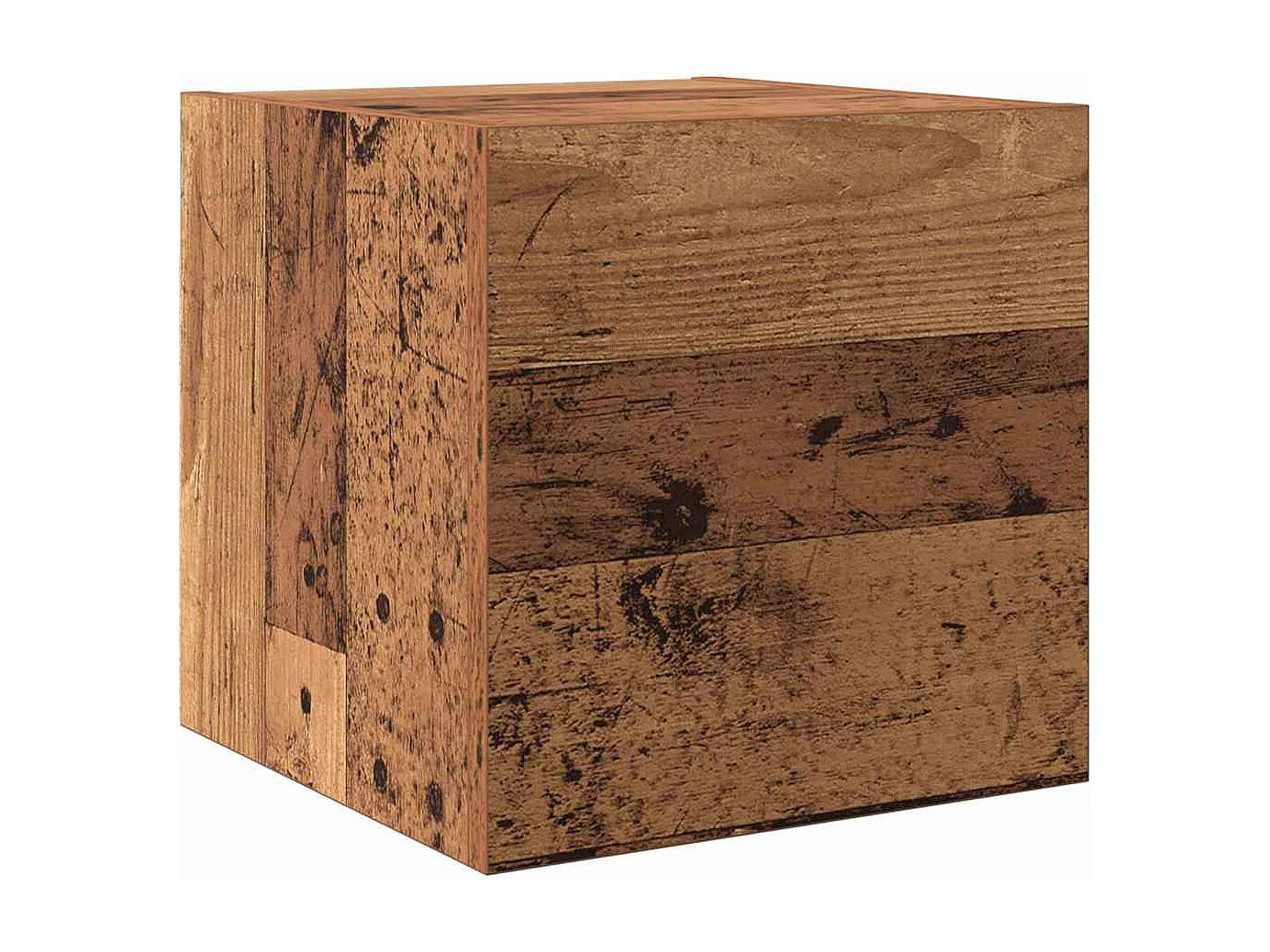 Conjunto de mueble de TV Montaje en la pared 8 piezas Madera vieja