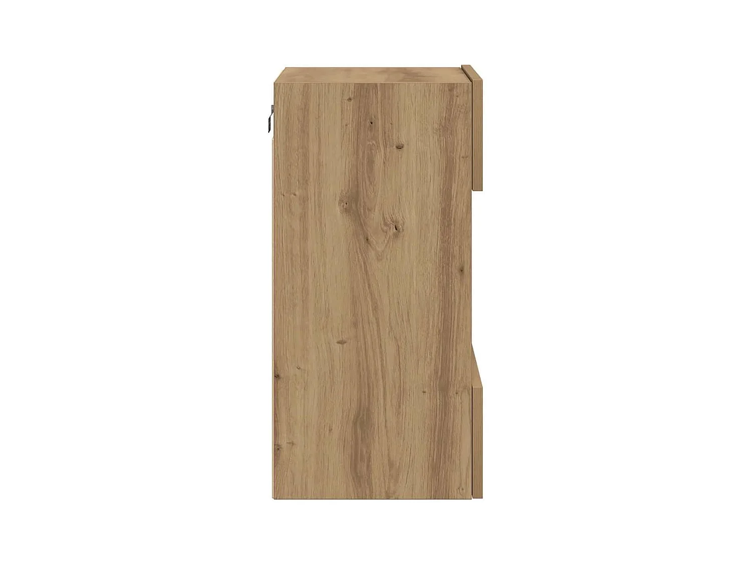 Meubles muraux avec lumières LED pour TV 2 pièces chêne artisanal