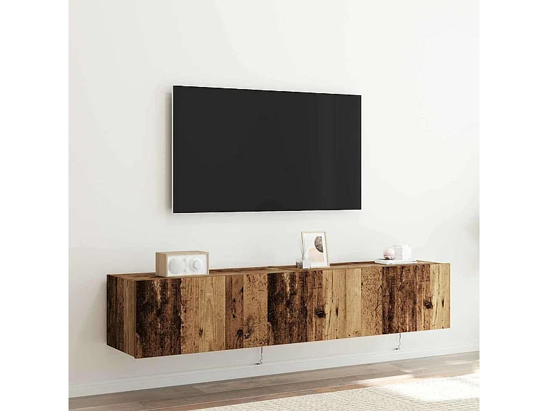 Meuble TV mural Bois ancien 80 x 35 x 31 cm Bois d'ingénierie