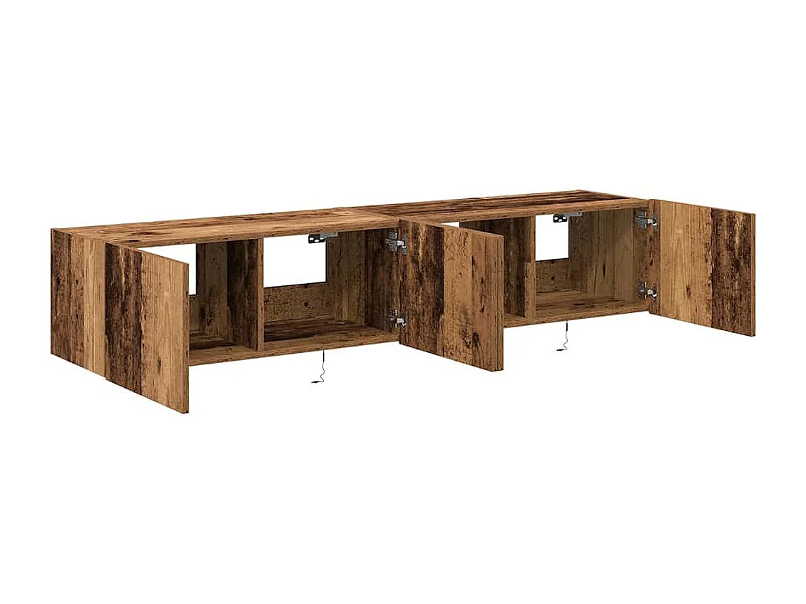 Meuble TV mural Bois ancien 80 x 35 x 31 cm Bois d'ingénierie