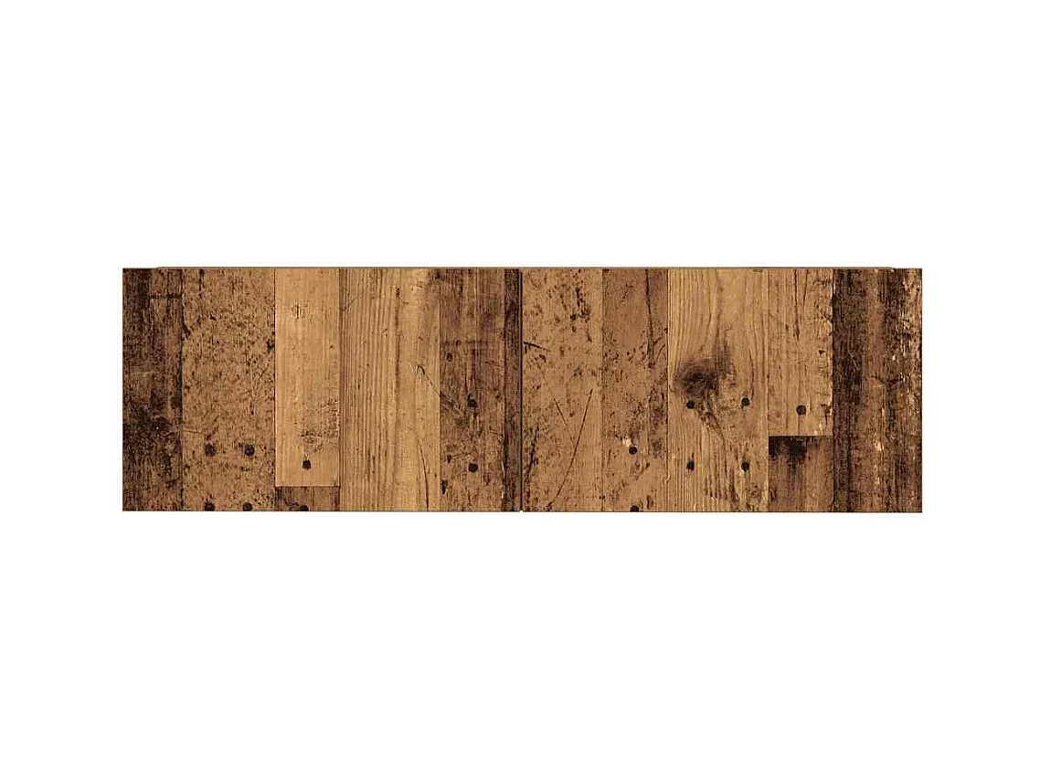 Ensemble de meuble TV mural 5 pièces vieux bois bois d'ingénierie