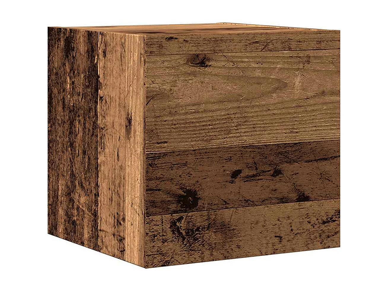 Ensemble de meuble TV mural 5 pièces vieux bois bois d'ingénierie