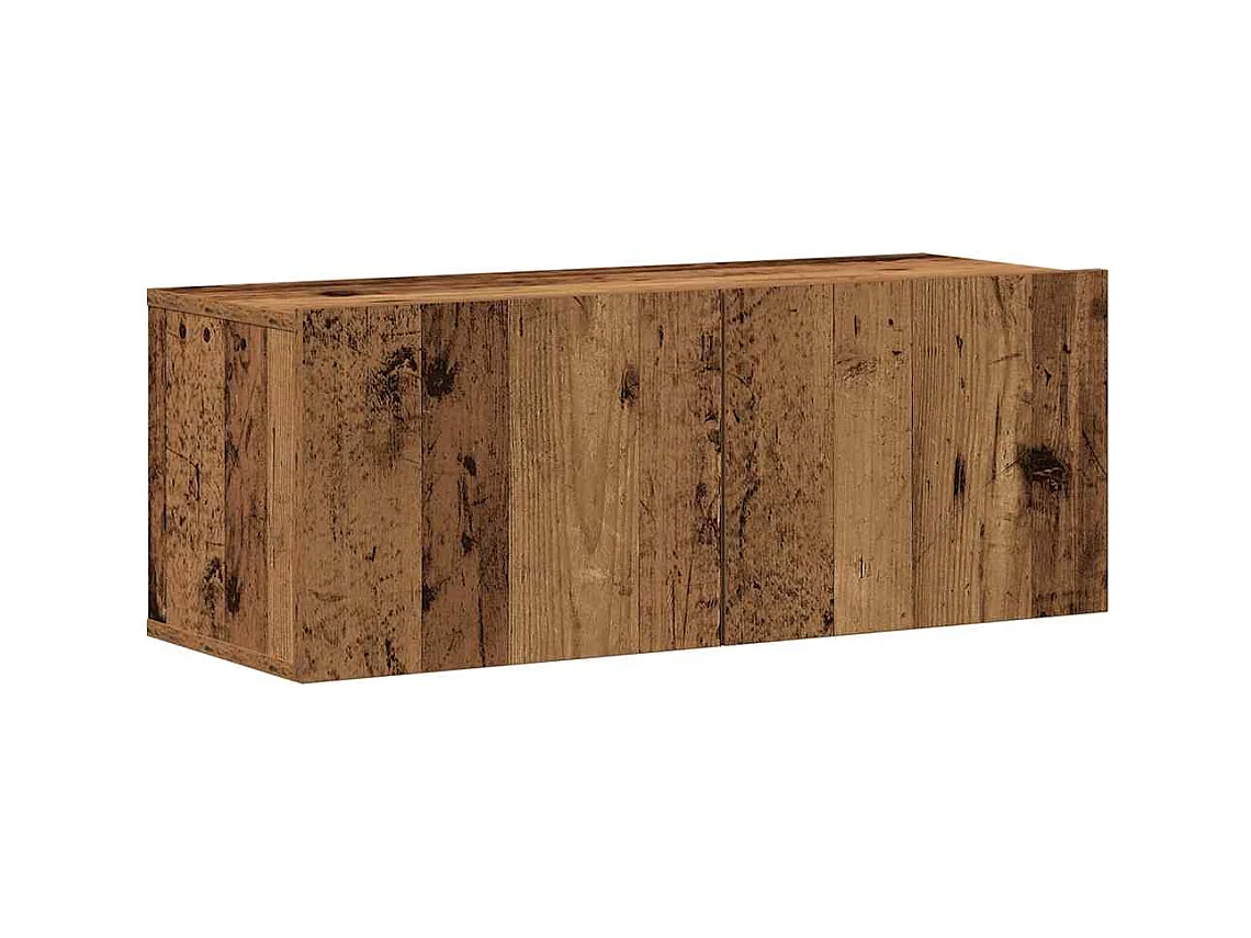 Ensemble de meuble TV mural 8 pièces vieux bois bois d'ingénierie