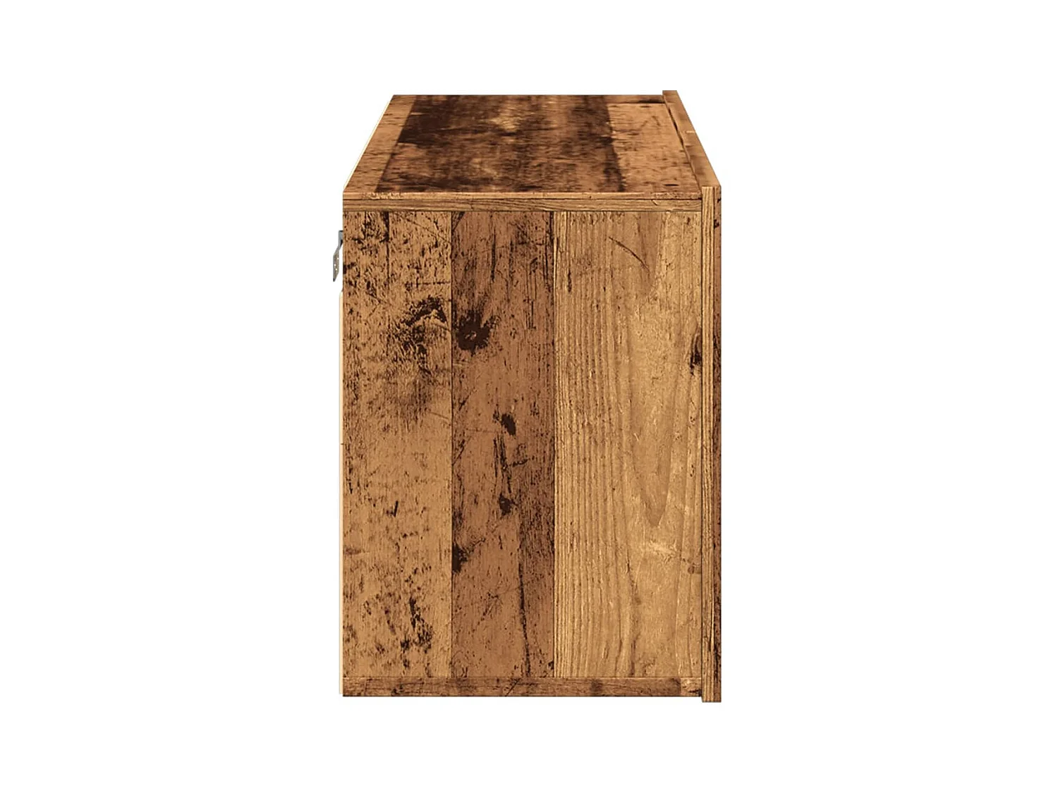 Meuble TV mural vieux bois 80x30x41 cm