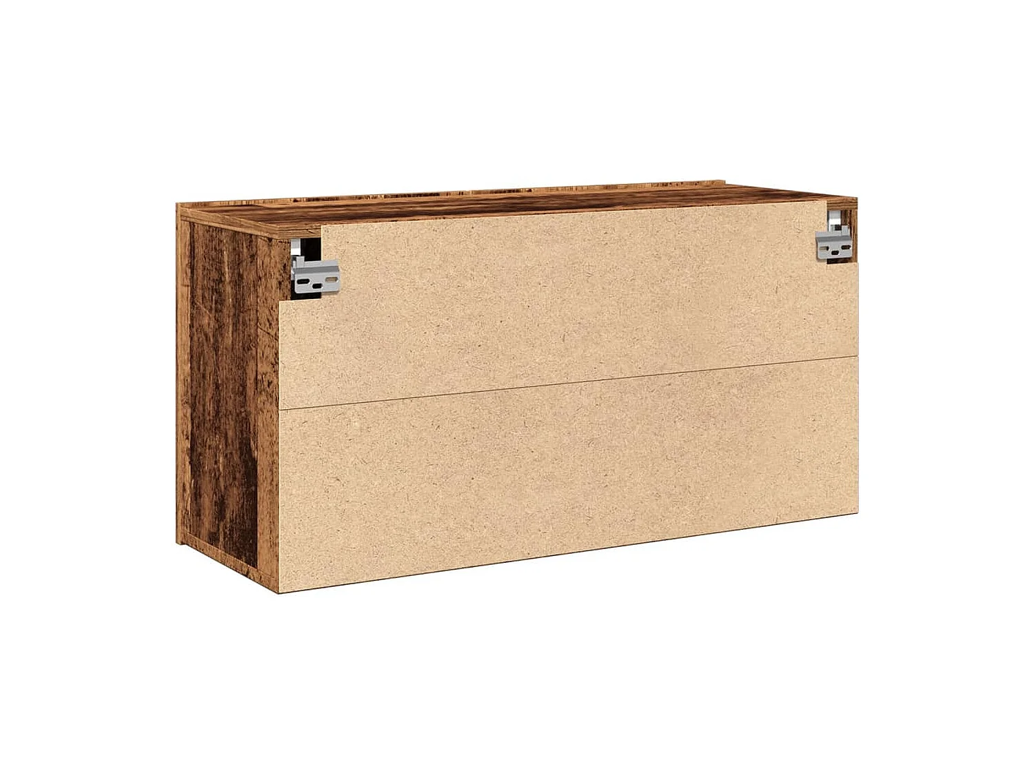 Meuble TV mural vieux bois 80x30x41 cm