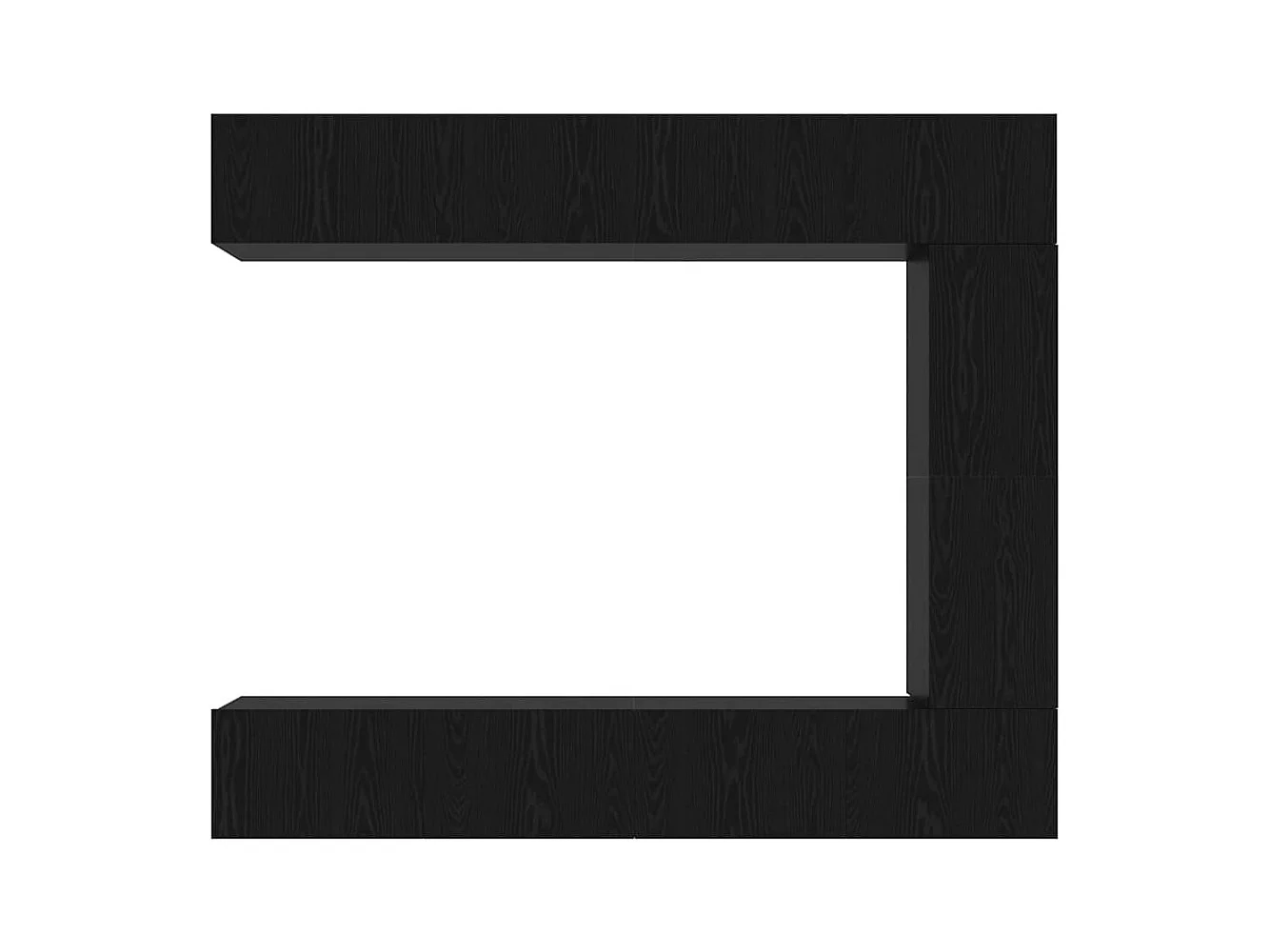 Ensemble meuble TV 5 pièces Chêne noir 100 x 30 x 30 cm