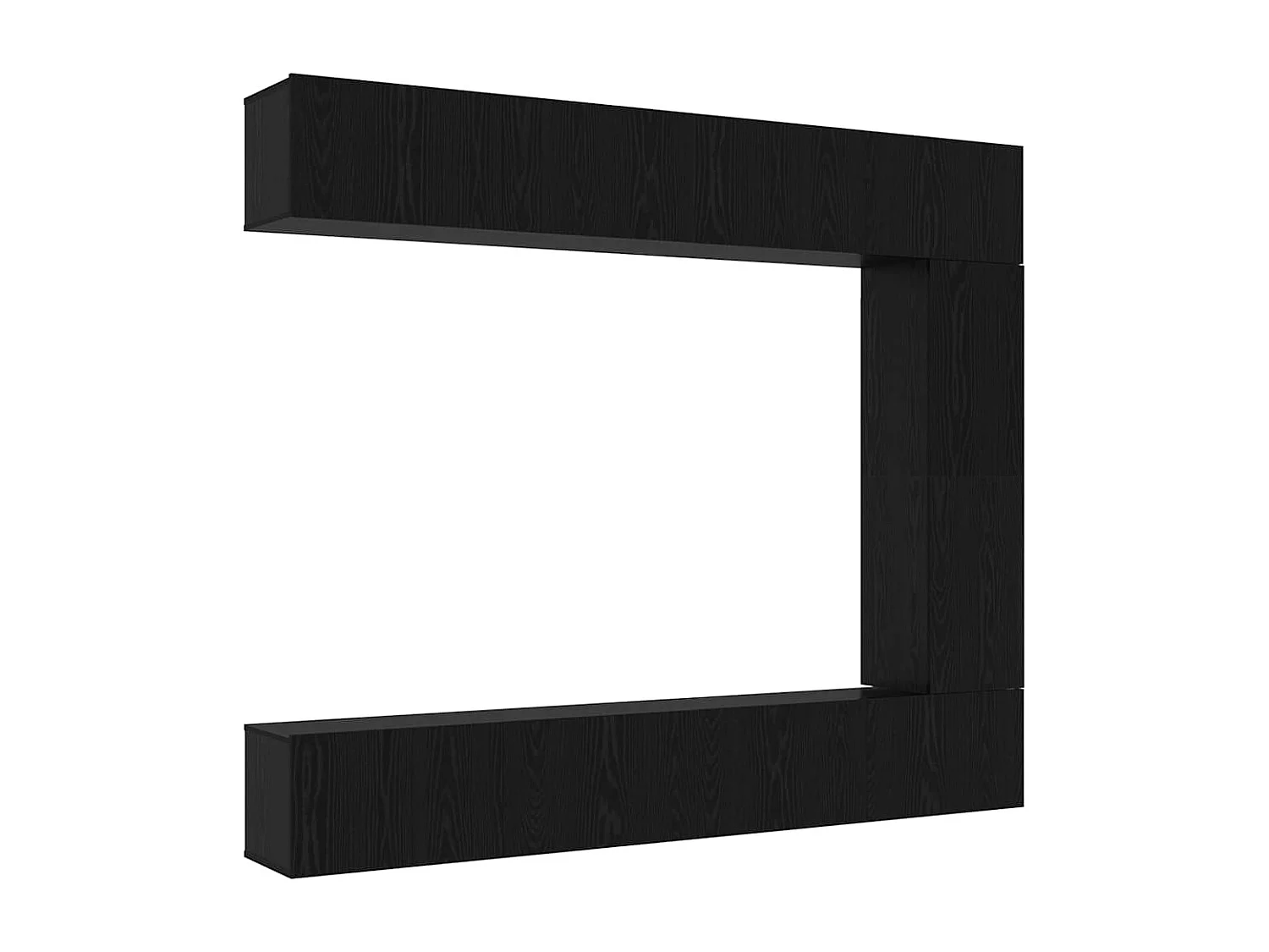 Ensemble meuble TV 5 pièces Chêne noir 100 x 30 x 30 cm