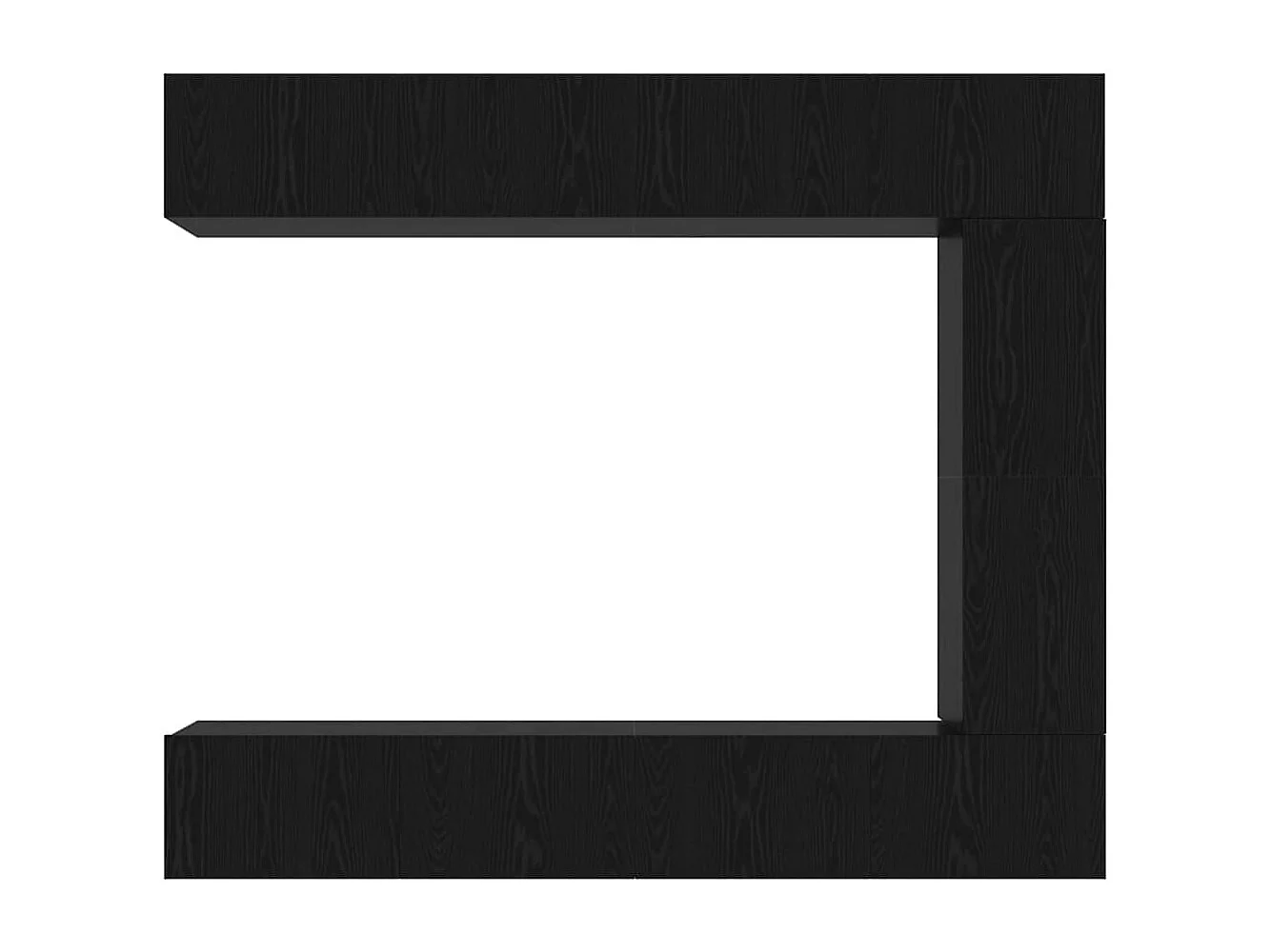 Ensemble meuble TV 5 pièces Chêne noir 100 x 30 x 30 cm